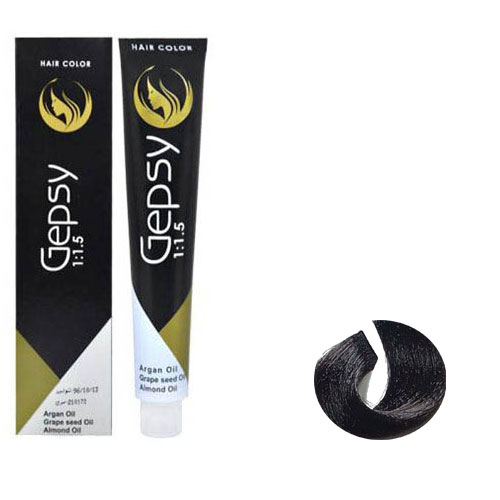 رنگ مو جیپسی سری طبیعی شماره  3.0 رنگ قهوه ای تیره