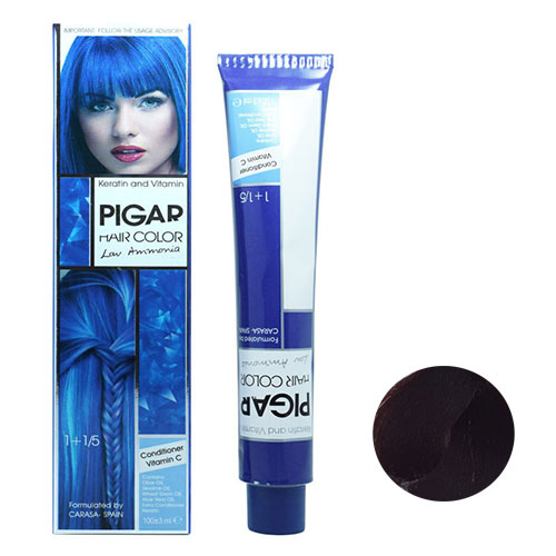 رنگ موی پیگار سری بلوطی قرمز شماره 4.62 رنگ بلوطی قرمز تیره