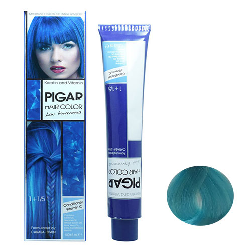 رنگ موی پیگار سری پاستیل شماره P5 رنگ آبی فیروزه ای