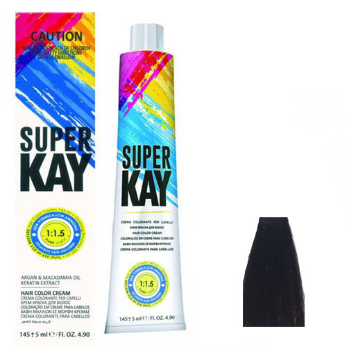 رنگ موی سوپرکی سری دودی شماره 5.1 رنگ قهوه ای دودی روشن