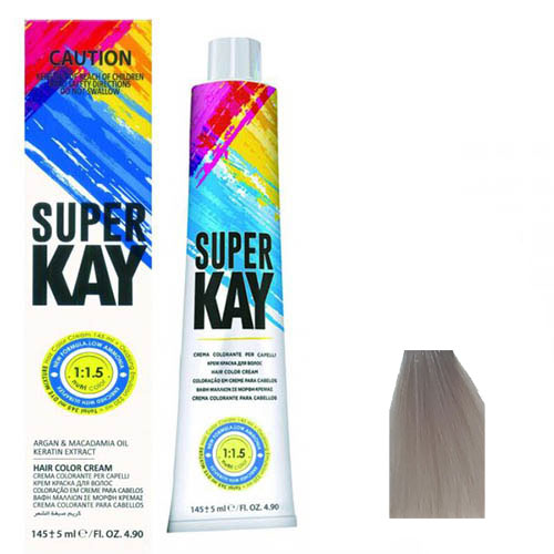 رنگ موی سوپرکی سری دودی شماره 10.1 رنگ بلوند نقره ای پلاتینه