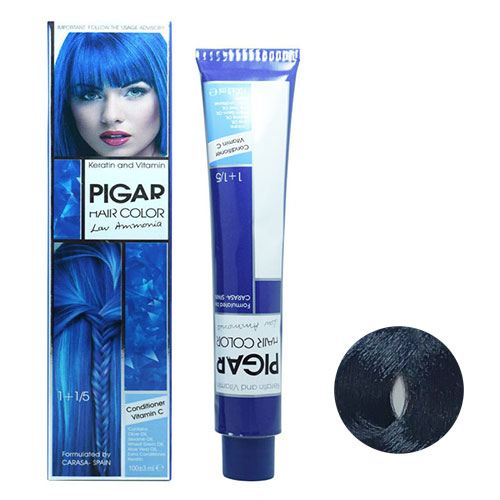 رنگ موی پیگار سری دودی شماره C1 رنگ مشکی پر کلاغی