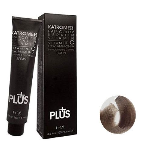 رنگ مو کاترومر سری خاکستری  شماره A8 حجم 100 میلی لیتر رنگ بلوند خاکستری خیلی روشن