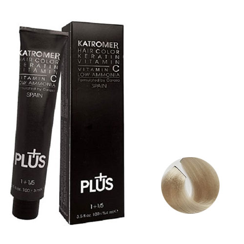 رنگ مو کاترومر سری خاکستری  شماره A10 حجم 100 میلی لیتر رنگ بلوند خاکستری پلاتینه