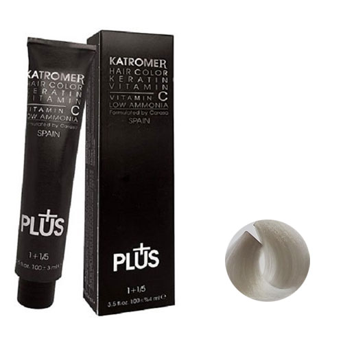 رنگ مو کاترومر سری سوپر روشن کننده شماره 90.01 حجم 100 میلی لیتر رنگ نقره ای