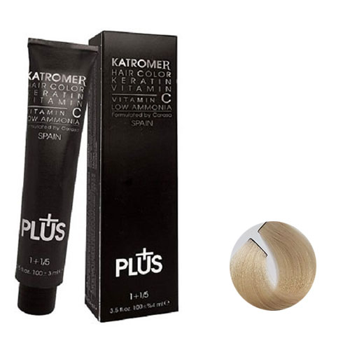 رنگ مو کاترومر سری هایلایت شماره 12.8 حجم 100 میلی لیتر رنگ بلوند کریستالی