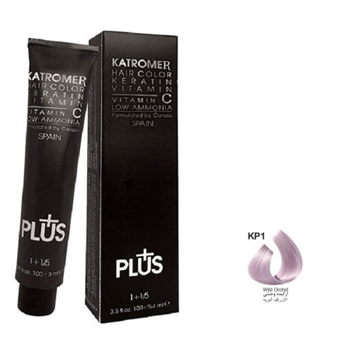 رنگ مو کاترومر سری حرفه ای شماره KP1 حجم 100 میلی لیتر رنگ ارکیده وحشی