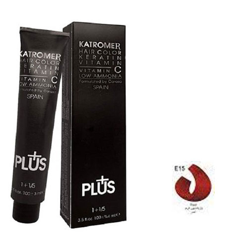 رنگ مو کاترومر سری واریاسون شماره E15 حجم 100 میلی لیتر رنگ واریاسون قرمز