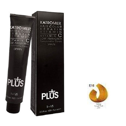 رنگ مو کاترومر سری واریاسون شماره E16 حجم 100 میلی لیتر رنگ واریاسون زرد