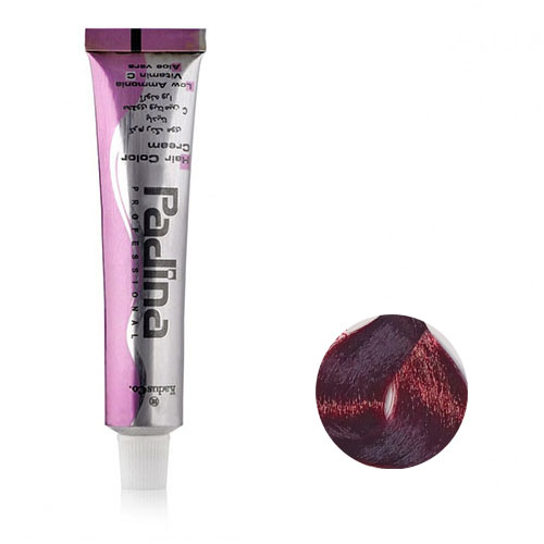 رنگ مو پادینا سری شرابی شماره RV6 حجم 100 میلی لیتر رنگ انگوری متوسط