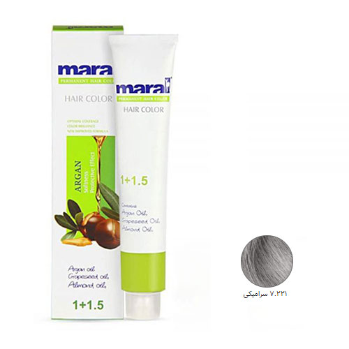 رنگ مو مارال سری ترکیبی حجم 100 میلی لیتر شماره 7.221 رنگ سرامیکی