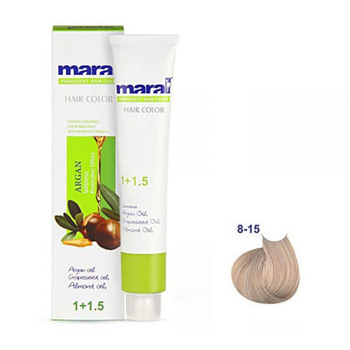 رنگ مو مارال سری شنی حجم 100 میلی لیتر شماره 8.15 رنگ شنی ماسه ای