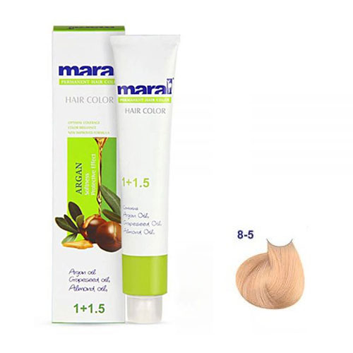 رنگ مو مارال سری طلایی حجم 100 میلی لیتر شماره 8.5 رنگ بلوند طلایی روشن