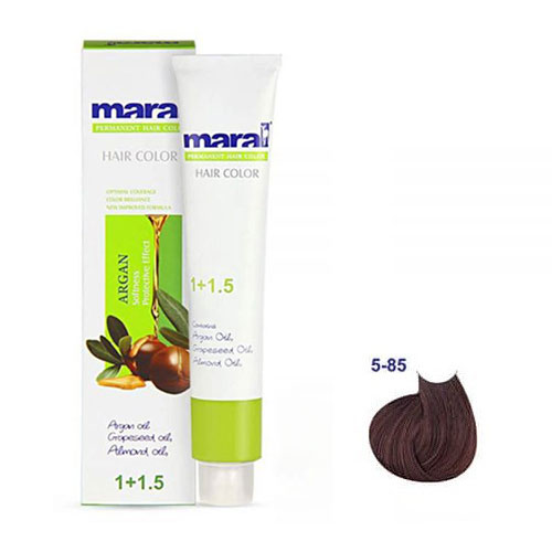 رنگ مو مارال سری نسکافه ای حجم 100 میلی لیتر شماره 5.85 رنگ قهوه ای نسکافه ای روشن