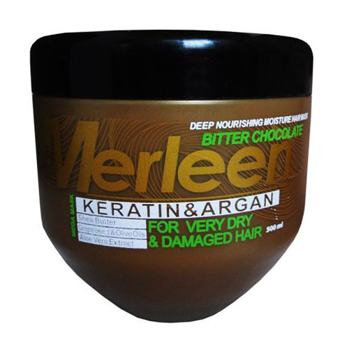ماسک تقویت کننده و مرطوب کننده مو مرلین مدل Bitter Chocolate حجم 500 میلی لیتر