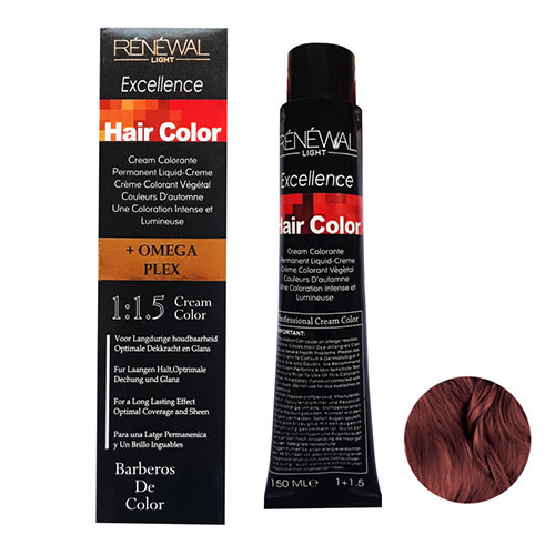 رنگ مو رنوال شماره 6.46 حجم 150 میلی لیتر رنگ بلوند قرمز مسی تیره