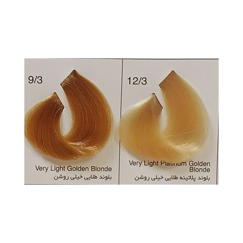 رنگ مو جیپسی سری طلایی شماره 9.3 بلوند طلایی خیلی روشن