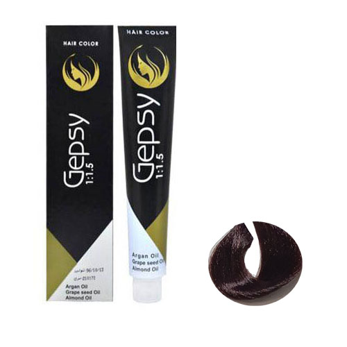 رنگ مو جیپسی سری رنگ های ترکیبی شماره 5.04 رنگ شاه بلوطی