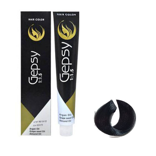 رنگ مو جیپسی سری رنگ های ترکیبی شماره 4.01 زغالی