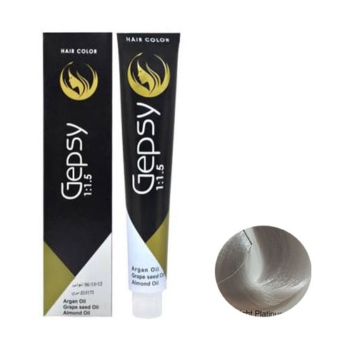 رنگ مو جیپسی سری دودی شماره 12.1 بلوند پلاتینه خیلی روشن