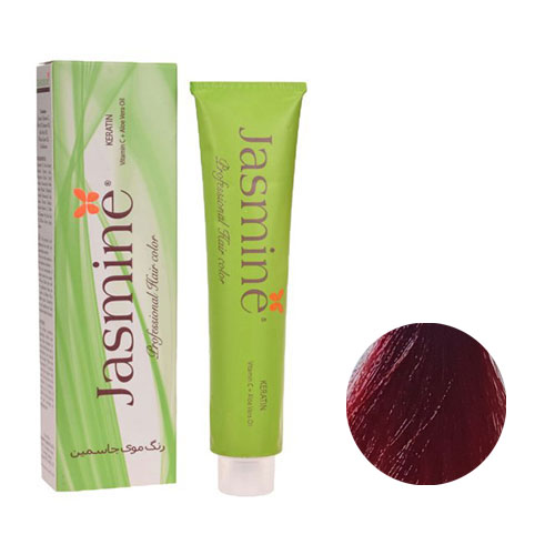 رنگ مو جاسمین سری قرمز شماره 8.6 رنگ بلوند قرمز روشن