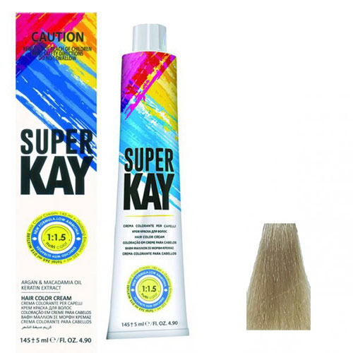 رنگ موی سوپرکی سری زیتونی شماره9.2  رنگ بلوند زیتونی خیلی روشن