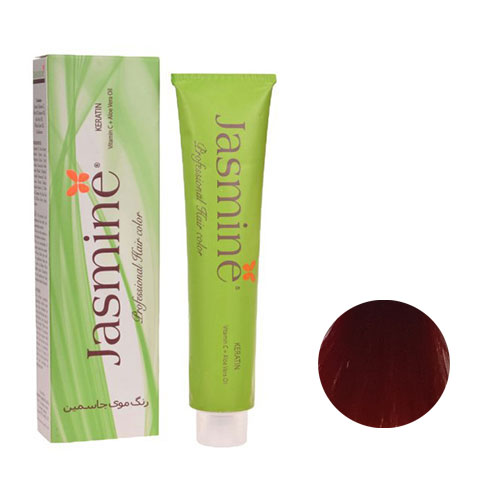 رنگ مو جاسمین سری مسی قرمز شماره 6.64 رنگ بلوند مسی قرمز تیره