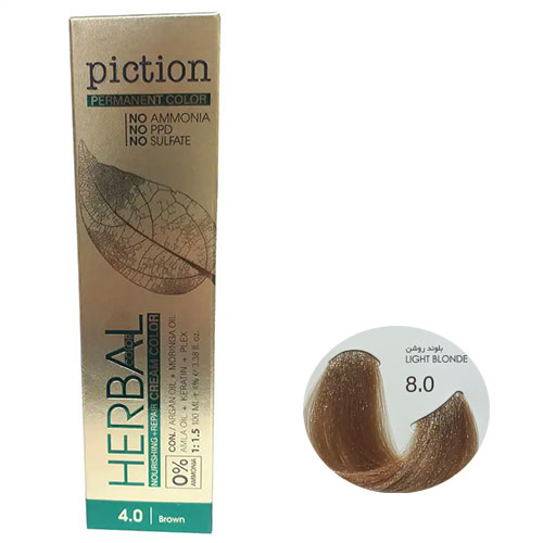 رنگ مو پیکشن سری طبیعی شماره 8.0 رنگ بلوند روشن حجم 100 میل