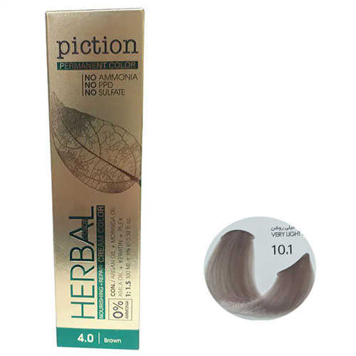 رنگ مو پیکشن سری خاکستری شماره 10.1 رنگ بلوند خاکستری پلاتینه خیلی روشن حجم 100 میل