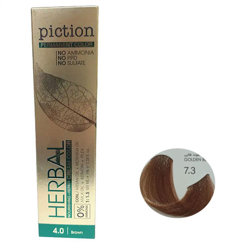 رنگ مو پیکشن سری طلایی شماره 7.3 رنگ بلوند طلایی حجم 100 میل