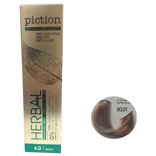 رنگ مو پیکشن سری هایلایت شماره 90.01 رنگ سوپر نقره ای حجم 100 میل