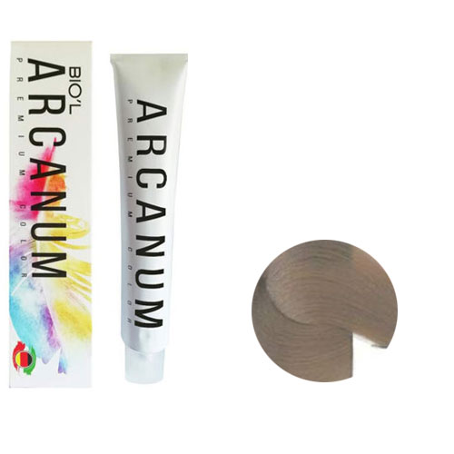 رنگ مو آرکانوم سری شنی ماسه ای 120 میل شماره  9.23  رنگ  بلوند ماسه ای خیلی روشن