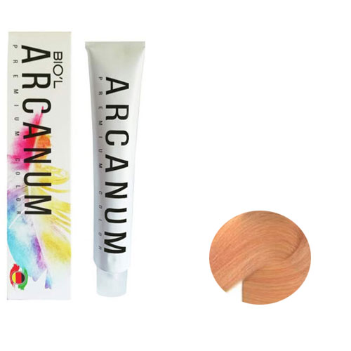 رنگ مو آرکانوم سری شکلات پرتقالی 120 میل شماره 8.84  رنگ  بلوند شکلاتی پرتقالی روشن