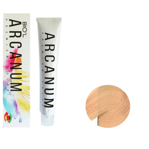 رنگ مو آرکانوم سری سوپر بلوند 120 میل شماره  12.81 رنگ سوپر بلوند شکلات دودی