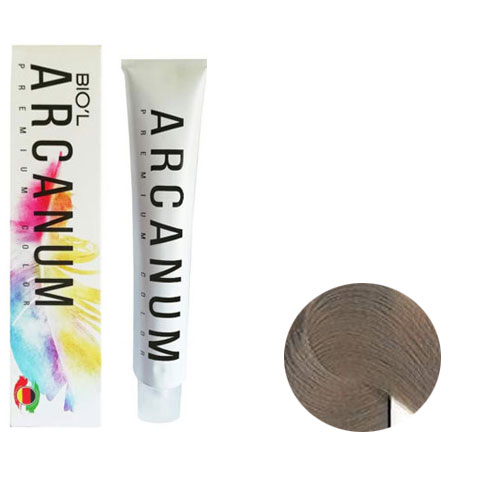 رنگ مو آرکانوم سری دودی 120 میل شماره  7.1  رنگ بلوند دودی متوسط