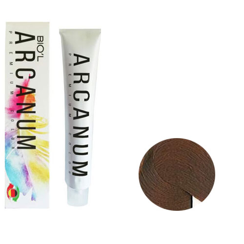 رنگ مو آرکانوم سری فندقی 120 میل شماره  6.24  رنگ بلوند فندقی تیره