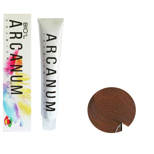 رنگ مو آرکانوم سری فندقی 120 میل شماره  8.24  رنگ بلوند فندقی روشن