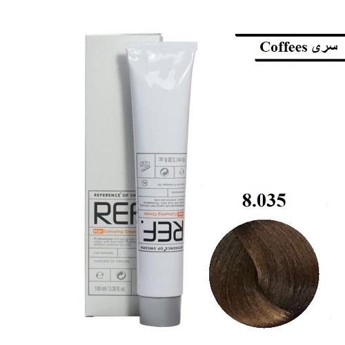 رنگ مو رف سری کاپوچینو8.035 حجم 100 میلی لیتر