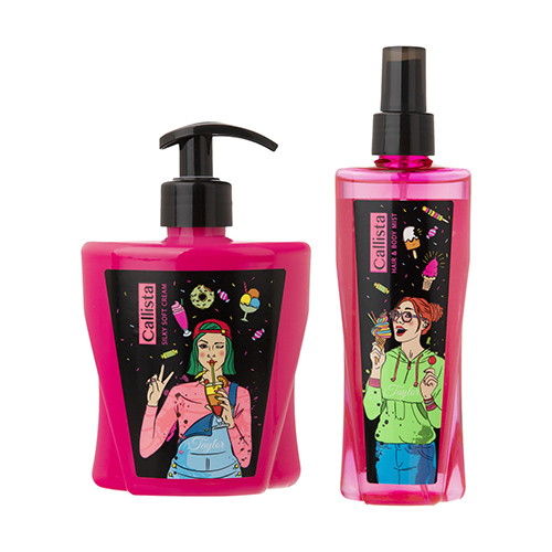 بادی اسپلش زنانه کالیستا مدل Tayler حجم 200 میلی لیتر به همراه لوسیون کالیستا مدل Tayler حجم 400 میلی لیتر