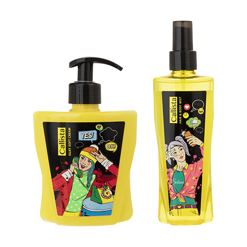 بادی اسپلش زنانه کالیستا مدل selena حجم 200 میلی لیتر به همراه لوسیون کالیستا مدل selena حجم 400 میلی لیتر