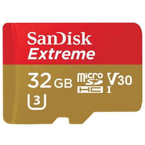 کارت حافظه microSDHC سن دیسک مدل Extreme V30 کلاس 10 استاندارد UHS-I U3 سرعت 90MBps ظرفیت 32 گیگابایت