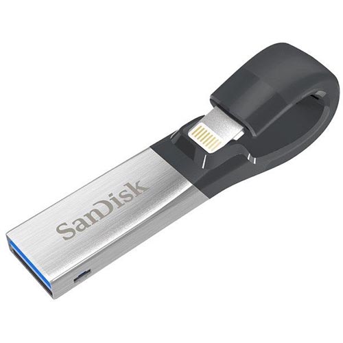 فلش مموری لایتنینگ و USB3.0 سن دیسک مدل iXPAND ظرفیت 32 گیگابایت