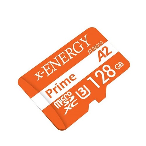 کارت حافظه microSDXC ایکس انرژی مدل Prime کلاس A2 استاندارد UHS-I U3 سرعت 80MBps ظرفیت 128 گیگابایت به همراه آداپتور SD