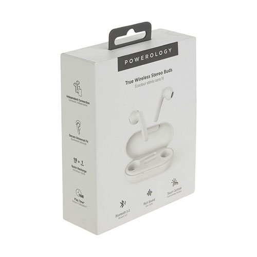 هندزفری بی سیم پاورولوجی مدل MOB PTWSEPWH BUDS BT0.5