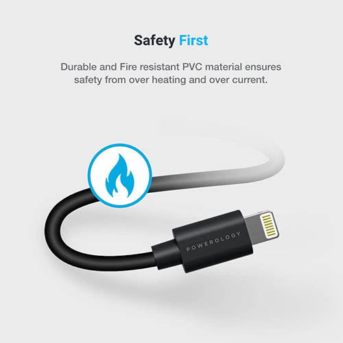 کابل تبدیل USB-C به لایتنینگ مدل P025BCLBK طول 0.25 متر