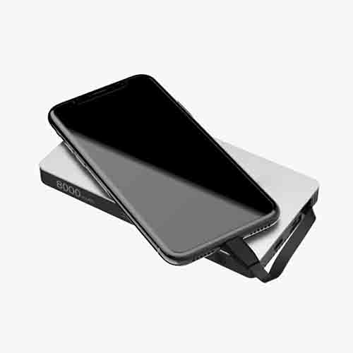 شارژر همراه پاورولوجی مدل P8X8PS ظرفیت 8000 میلی آمپر ساعت مجموعه ۳ عددی به همراه پایه شارژ