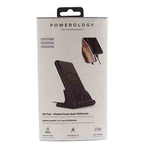 شارژر همراه پاورولوجی مدل P20QCPDGY ظرفیت 20000 میلی آمپر ساعت