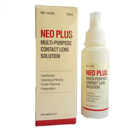 محلول شستشوی لنز های تماسی نئو ویژن مدل نئو پلاس حجم 130 میلی لیتر