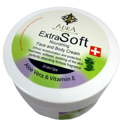 کرم مرطوب کننده و مغذی آدرا مدل عصاره آلوئه ورا حجم 200 میلی لیتر