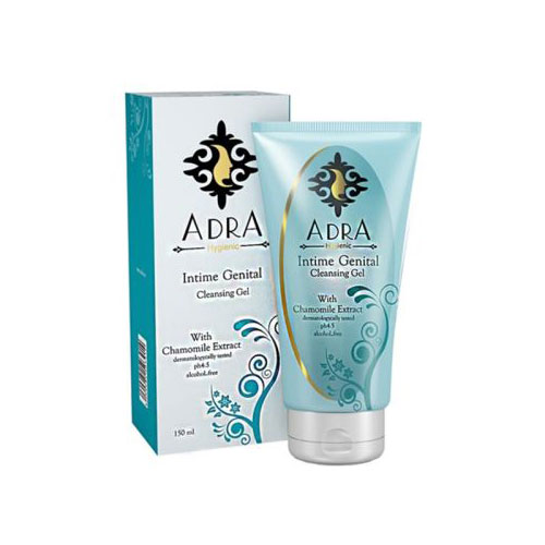 ژل بهداشتی بانوان آدرا حاوی عصاره بابونه حجم 150 میلی لیتر